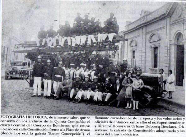 Cuerpo de Bomberos de Chillán, 1930