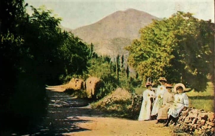 Camino de Apoquindo en 1908.