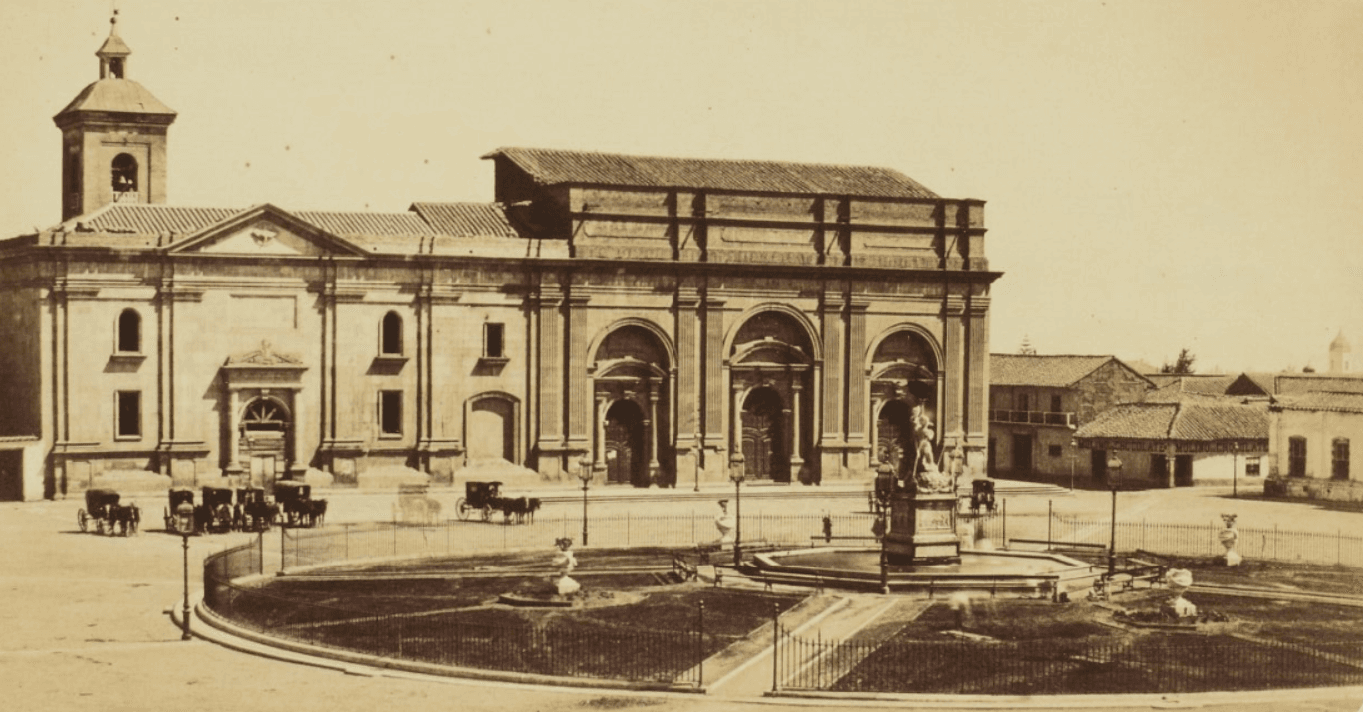 Plaza de Armas de Santiago en 1860
