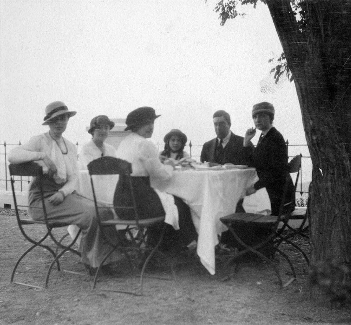 Almuerzo en La Hacienda Quilpué San Felipe ca. 1915