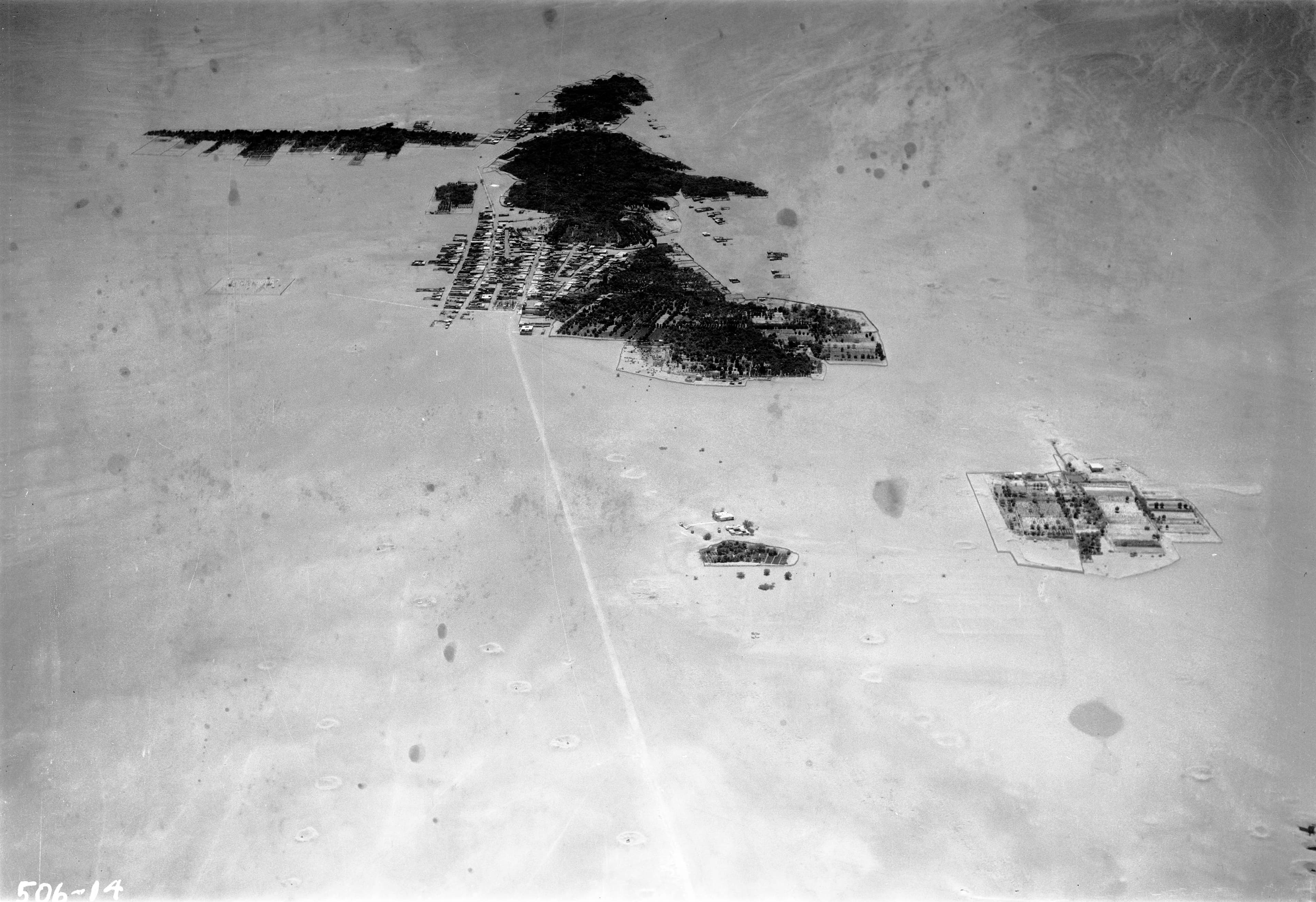 Vista aérea de Pica 1937.