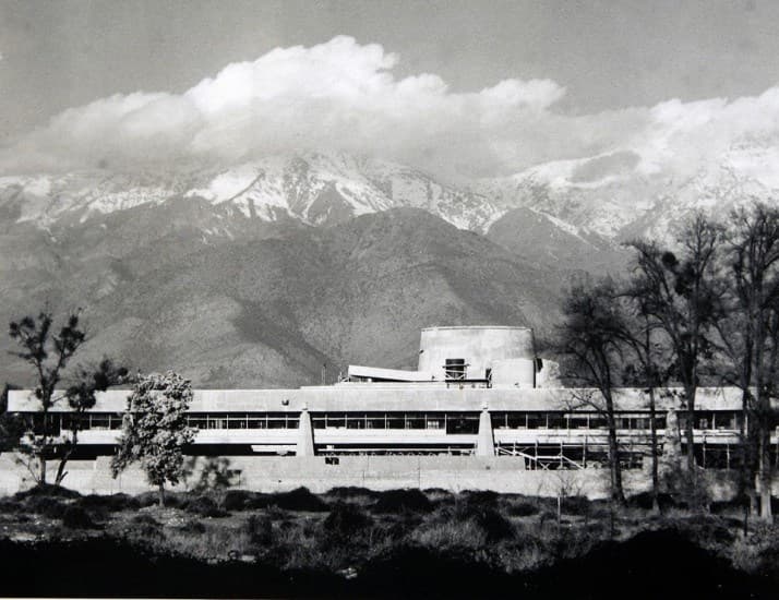 Edificio de la Cepal en construcción en 1966