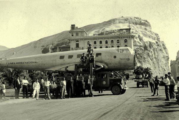 Arica y el avión y el Morro en los años ’30s