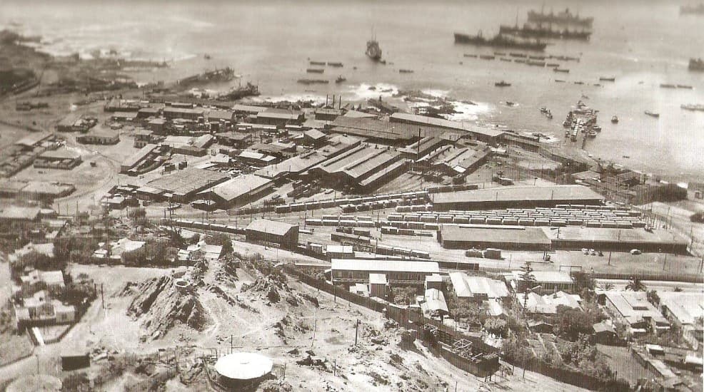 Estación de trenes de Tocopilla 1948