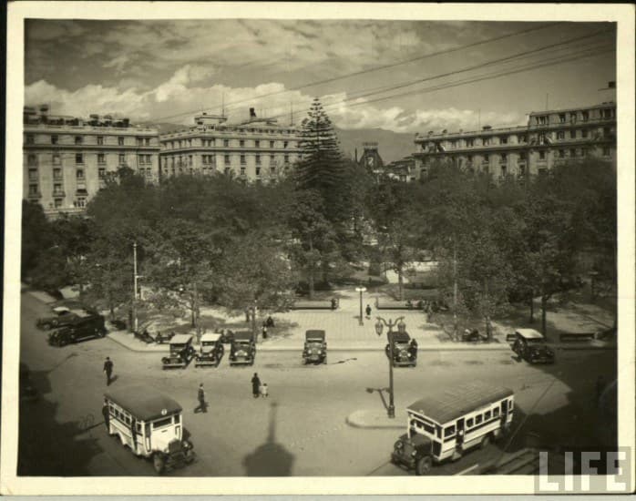 Plaza de Armas de Santiago, ca. 1930