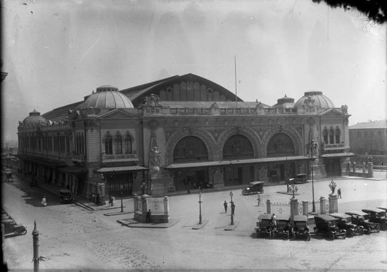 Estación Mapocho de Santiago en el año 1913