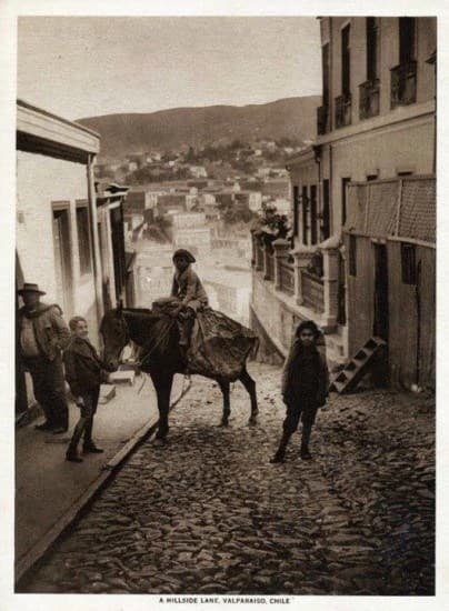 Subida Artillería en 1916, Valparaíso