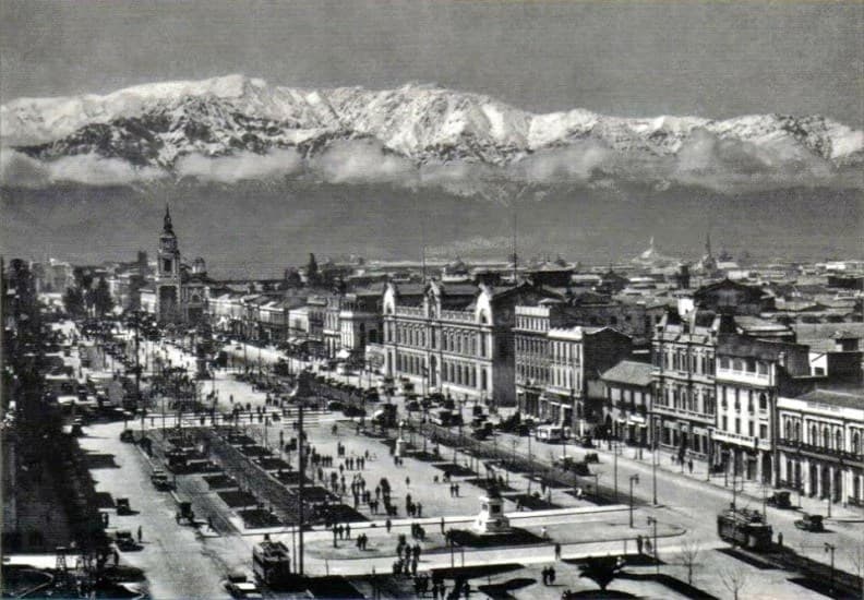 La Alameda de Santiago de 1925