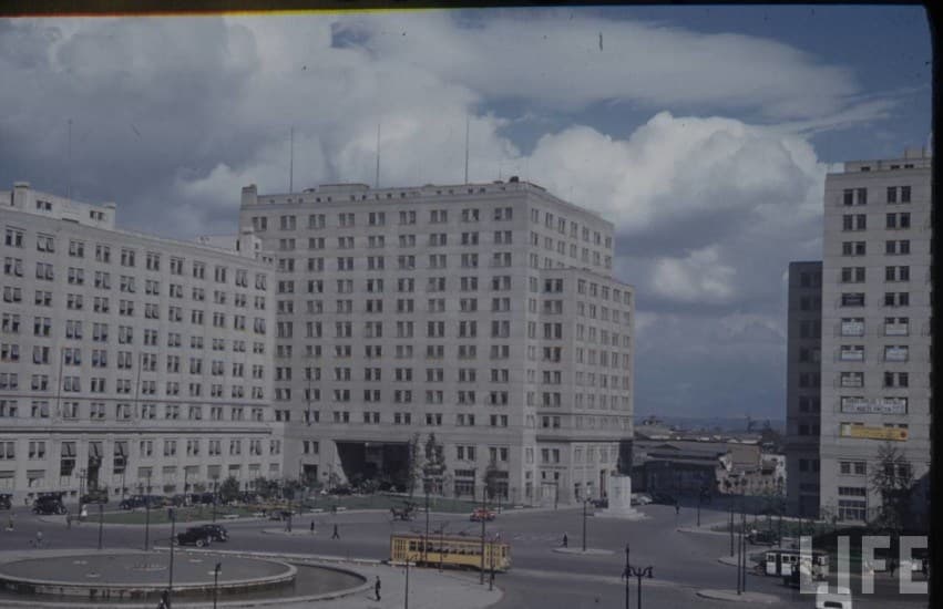 Barrio Cívico y plazoleta Bulnes en 1941