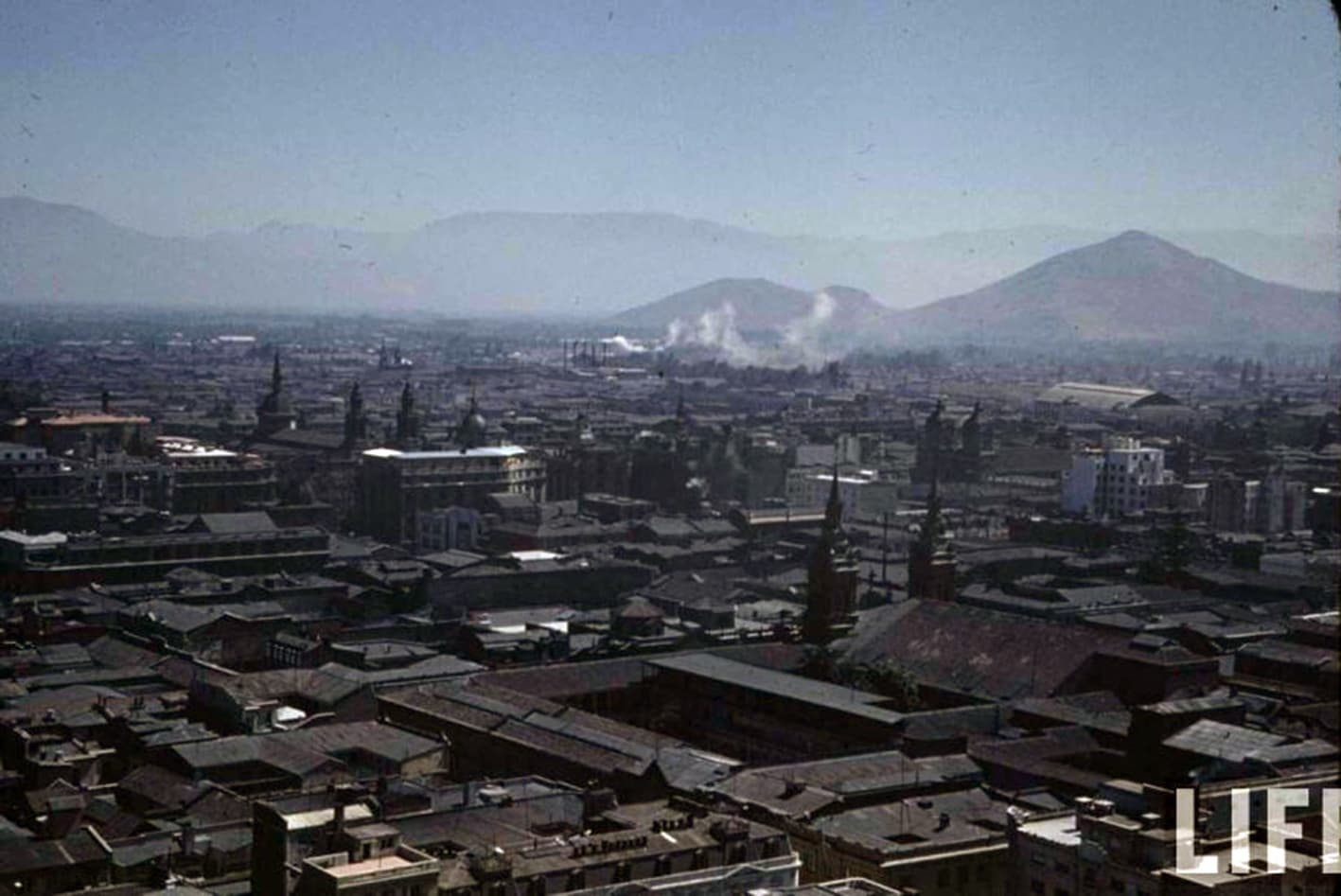 Vista hacia Plaza de Armas desde Santa Lucia 1941