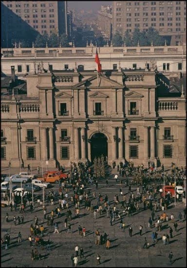 La Moneda en el año 1973.