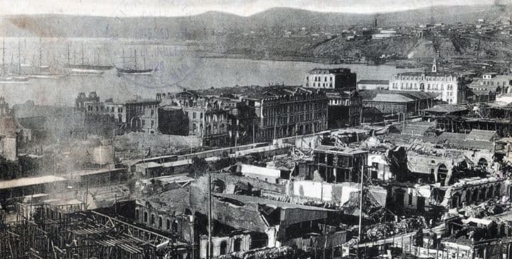 Valparaíso después del terremoto de 1906