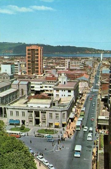 Centro de Concepción en el año 1982.