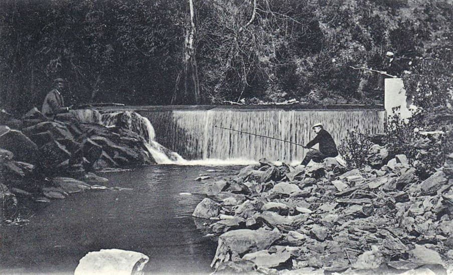 Cascada del Parque de Lota en el año 1910