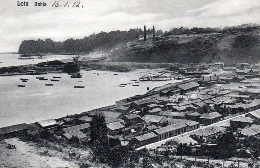 Bahia de Lota en  1912