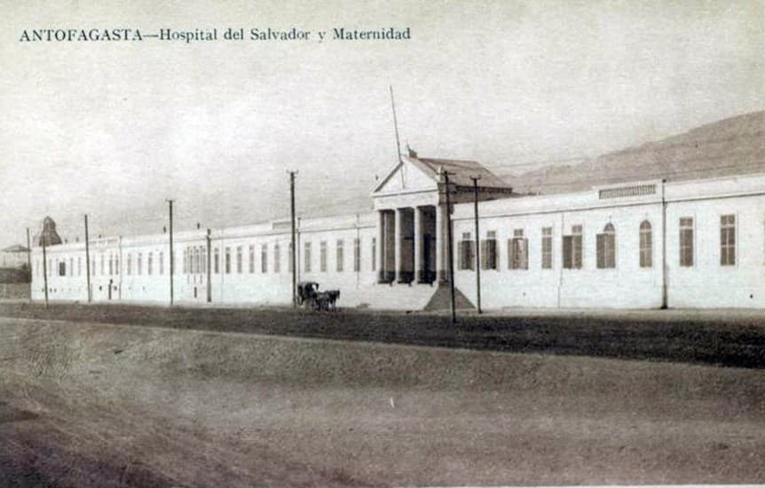 Hospital del Salvador y Maternidad de Antofagasta en 1873