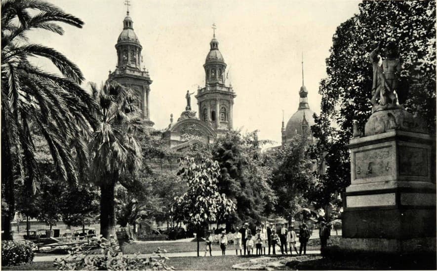 Plaza de Armas en 1922.