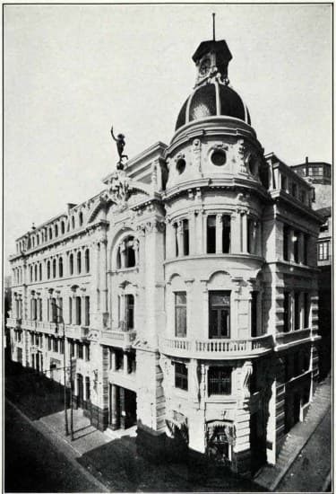 Edificio El Mercurio de Valparaíso, en 1908.
