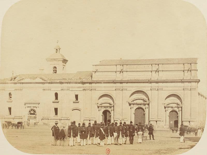 Catedral Metropolitana de Santiago en 1860