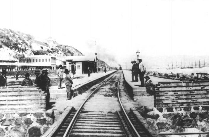 Estacion de Tren Matadero en 1900