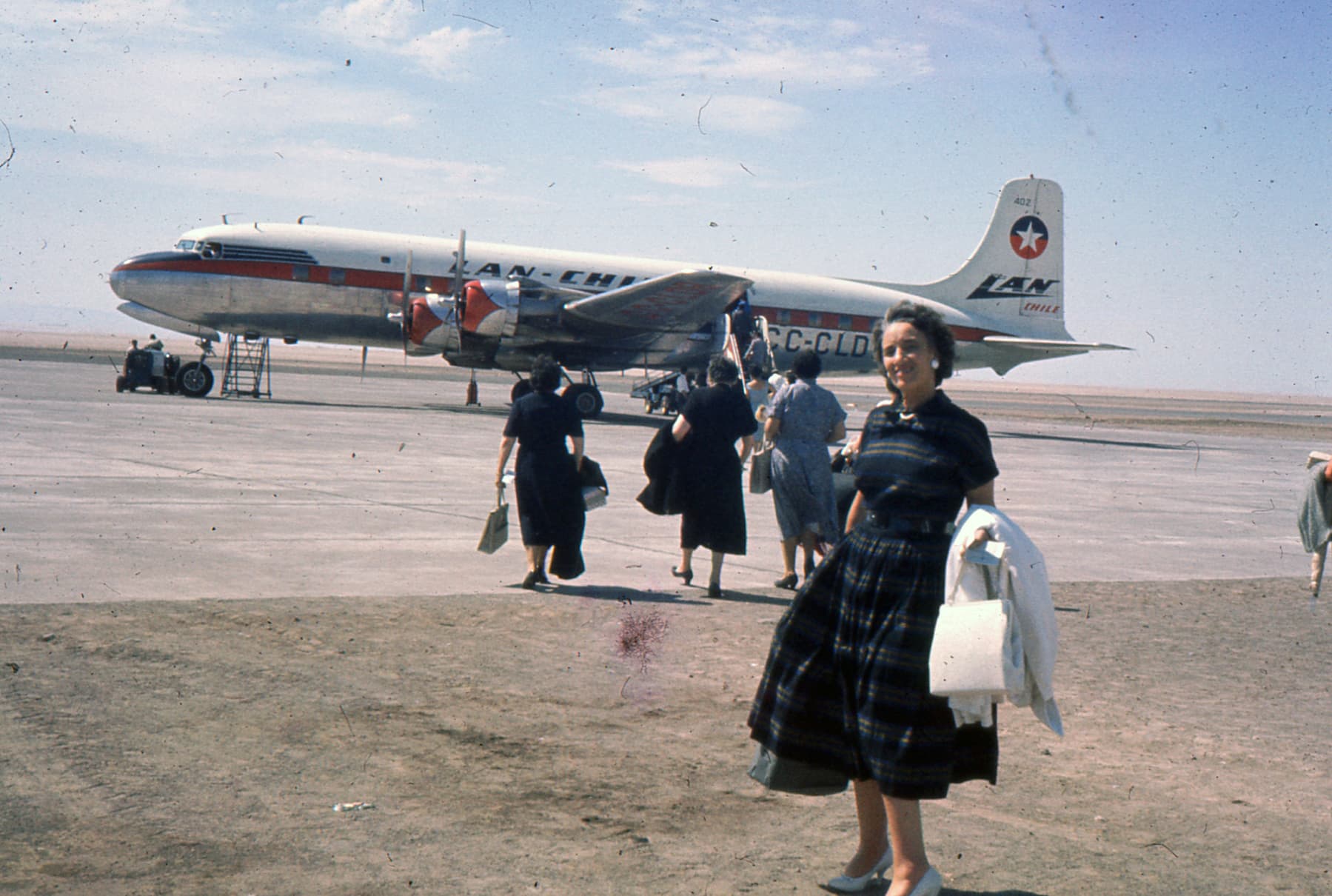 Arica, Aeropuerto Chacalluta en 1959