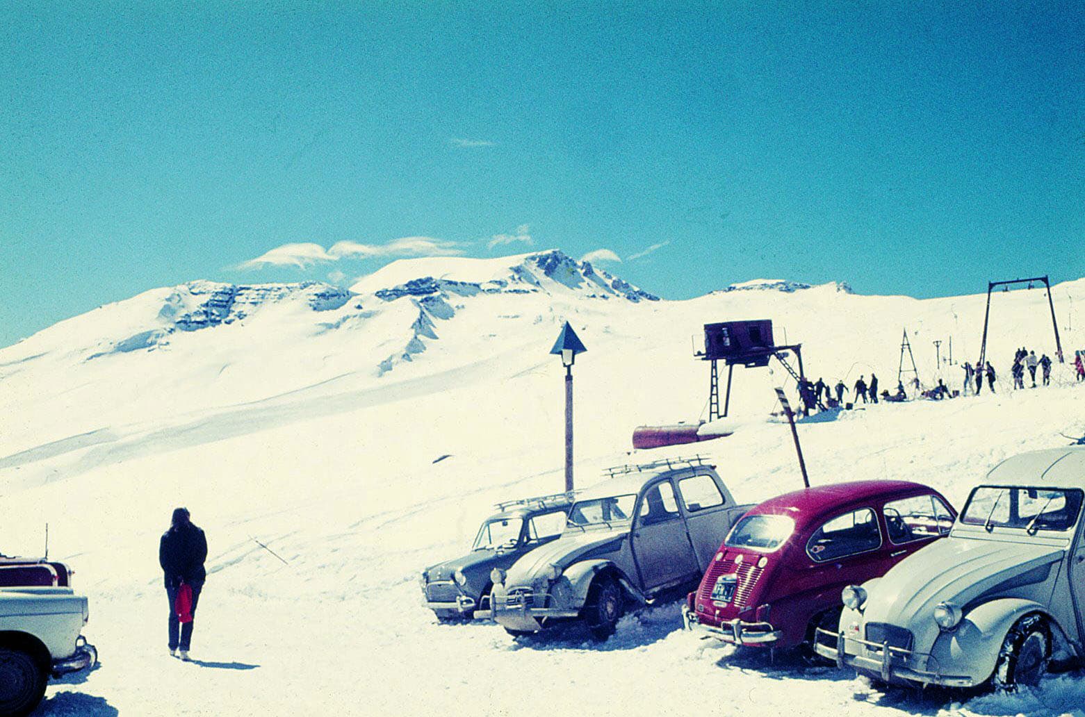 Centro de Ski El Colorado en 1970