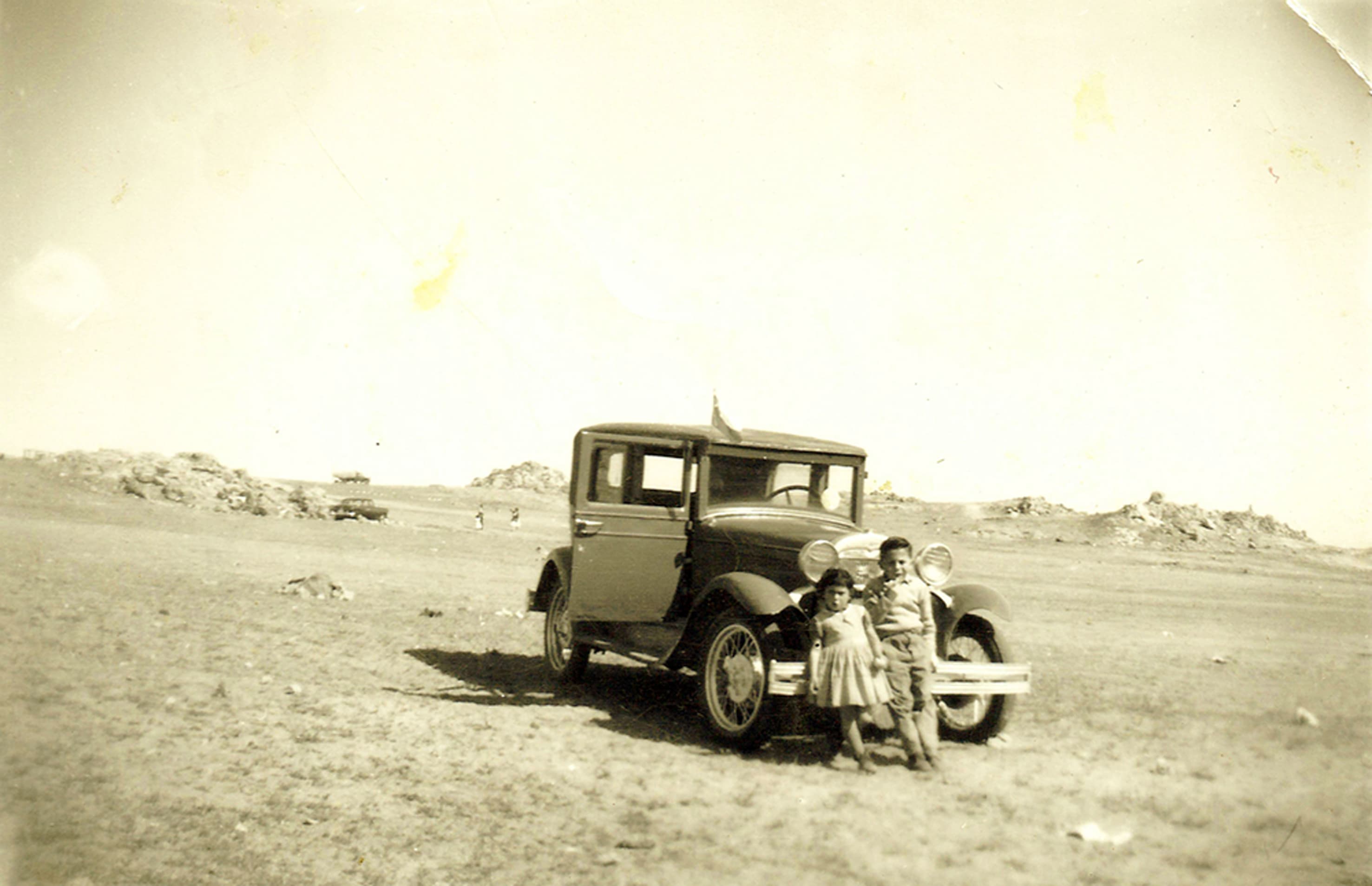 Auto en la Pampilla de Coquimbo, 1955