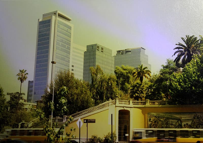 Acceso del Cerro Santa Lucía en 1994