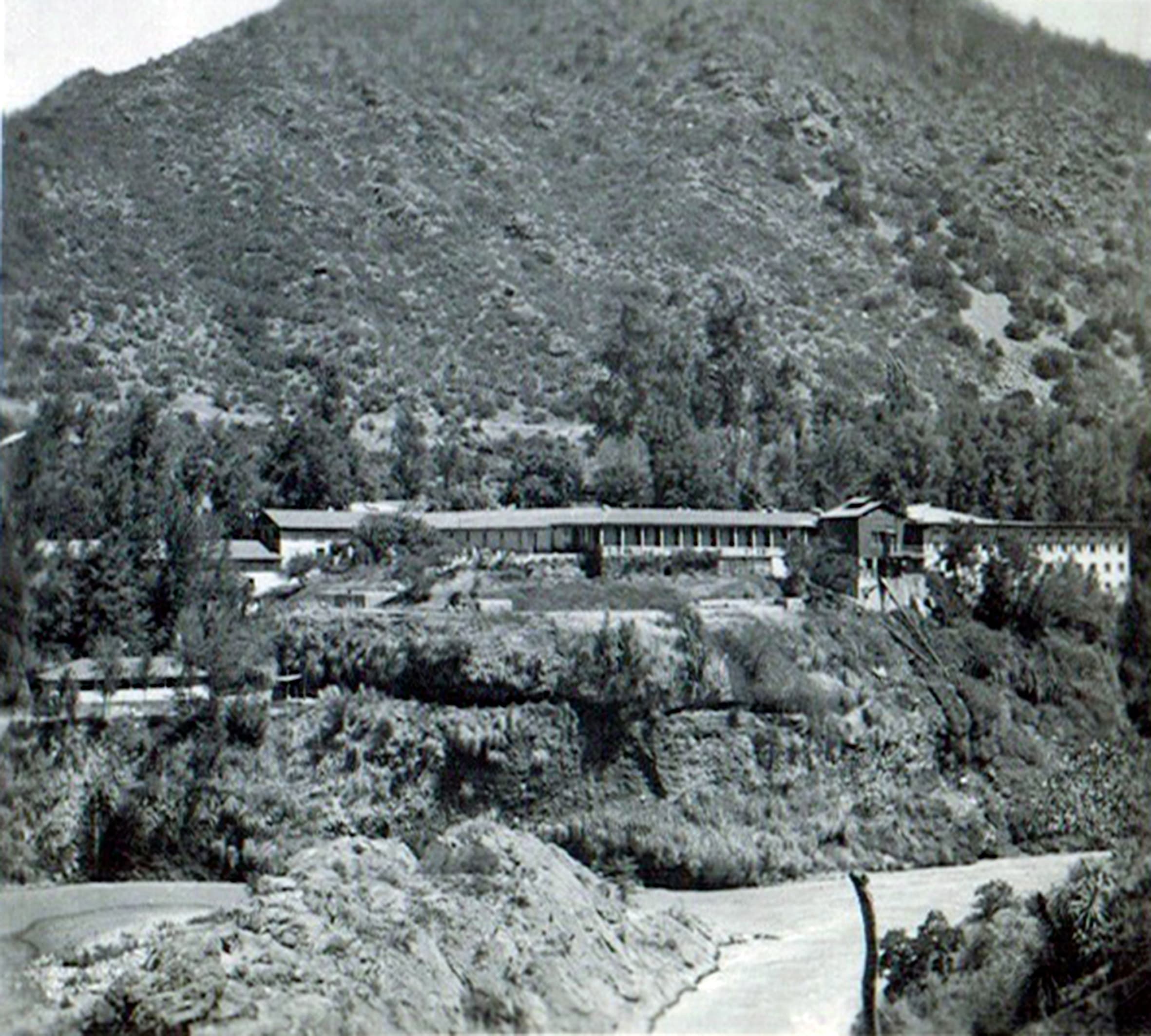Vista de las Termas de Cauquenes en 1945
