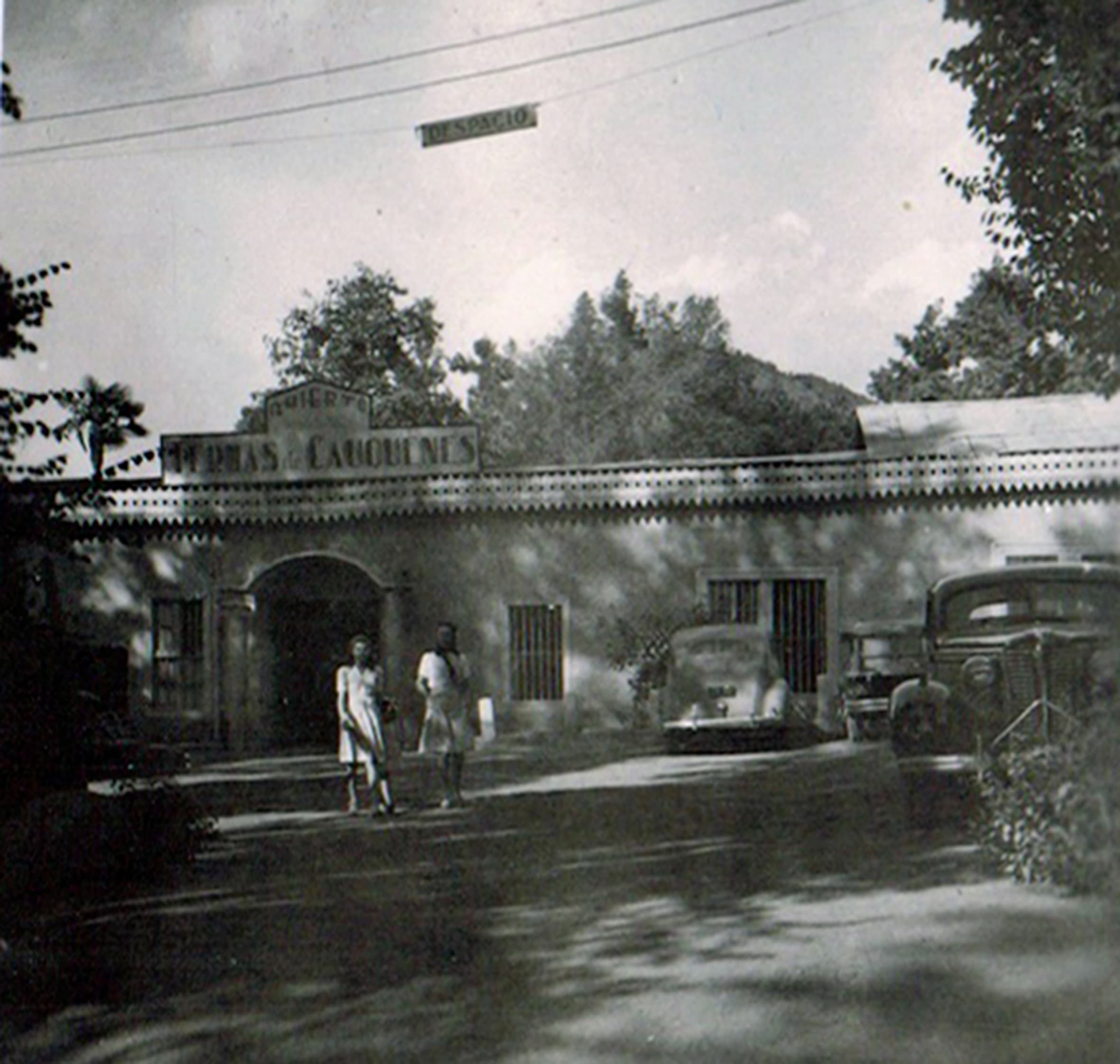 Entrada Termas de Cauquenes en 1945