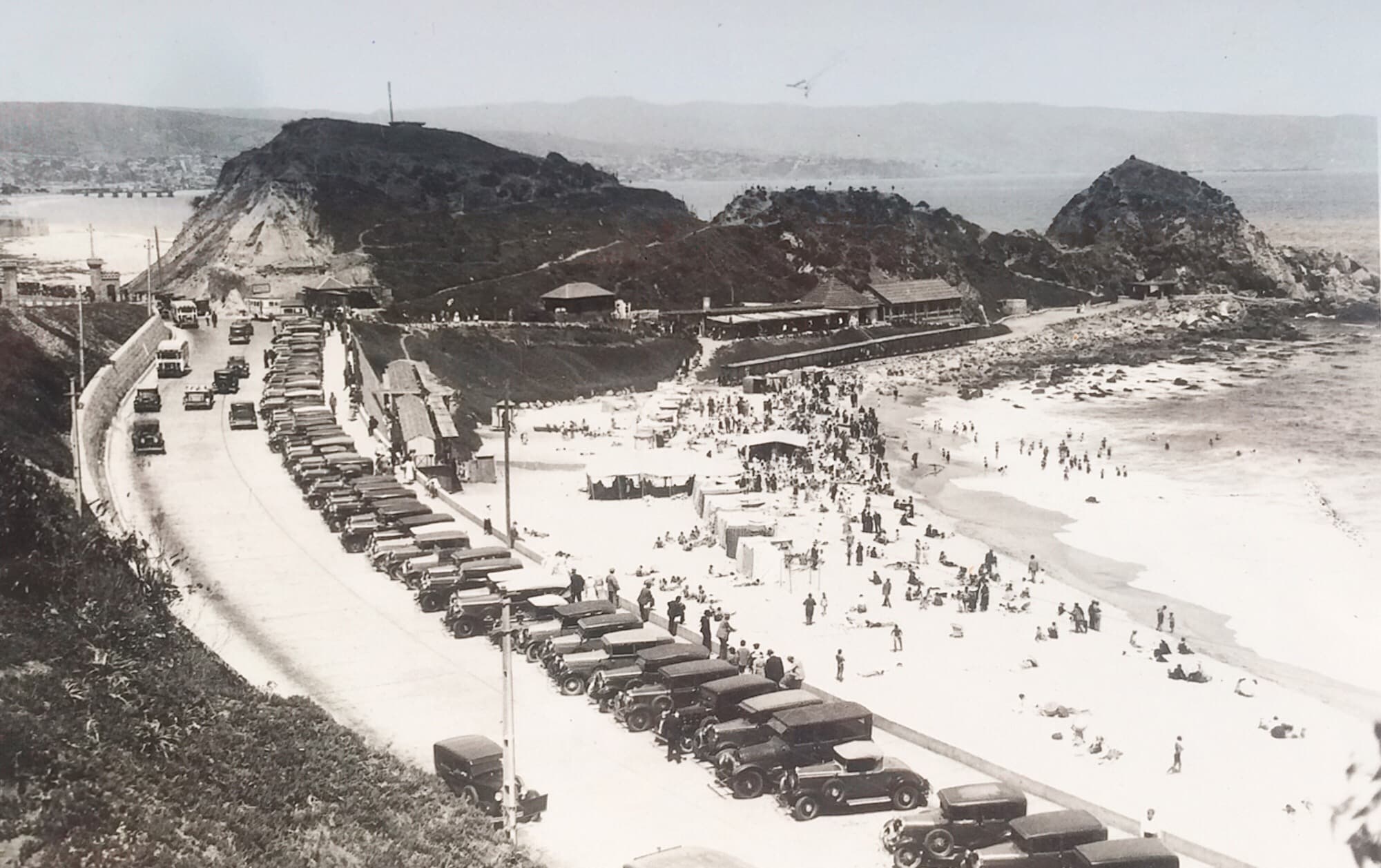 Playa Las Salinas en 1930