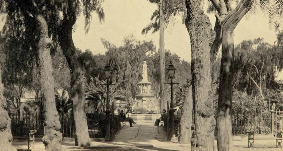Plaza de Arrmas Copiapo en 1910