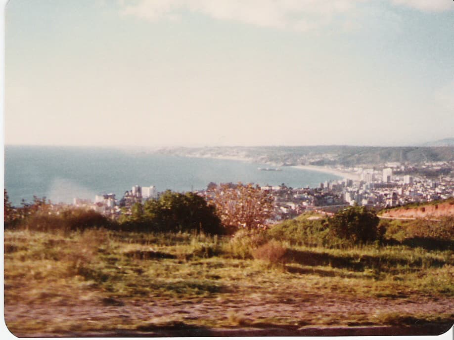 Viña del Mar desde subida Agua Santa en 1980