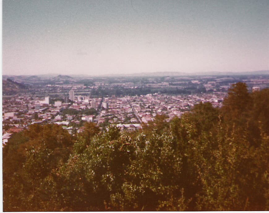 Temuco desde Cerro Ñielol en 1982