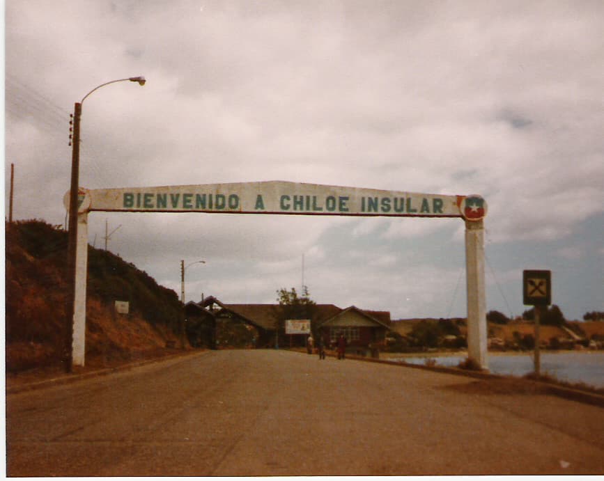 Entrada Norte a Chiloé Insular en 1983