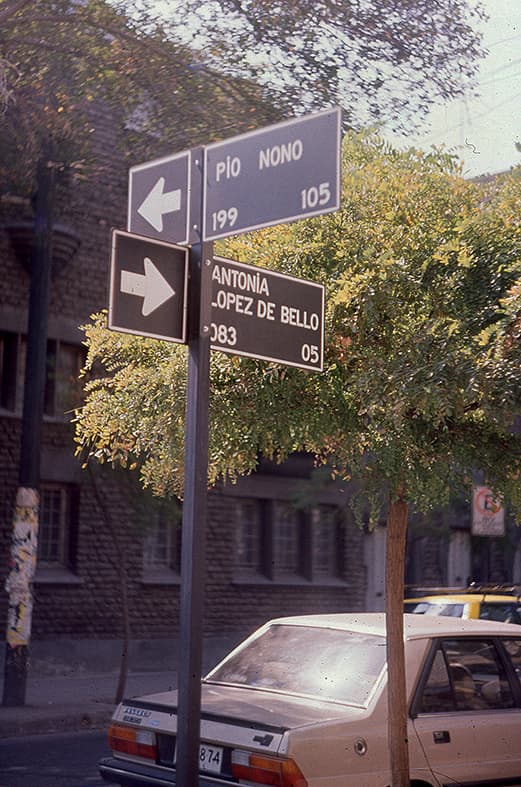 Esquina en Barrio Bellavista, 1989
