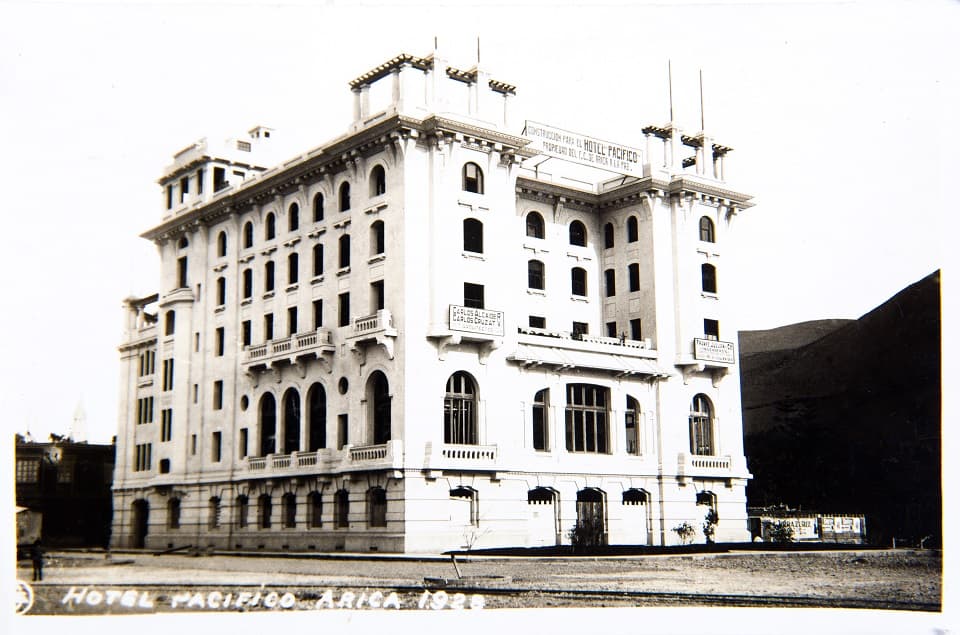Hotel Pacífico de Arica en 1928