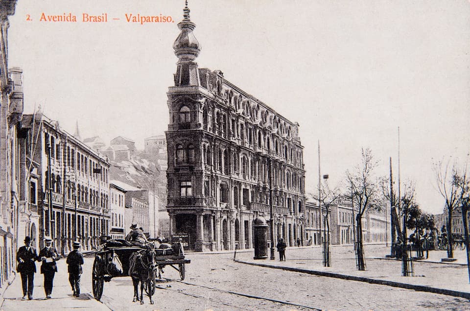 Avenida Brasil de Valparaíso en 1911