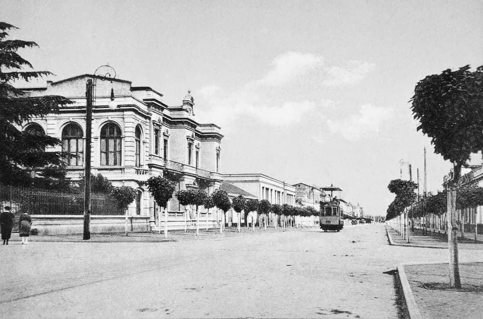 Calle España de Santiago ca. 1920