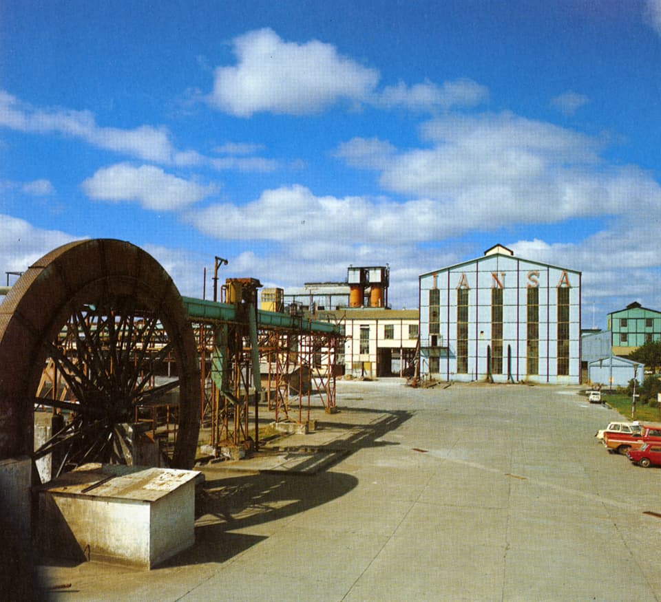 Fábrica de azúcar Iansa en 1970
