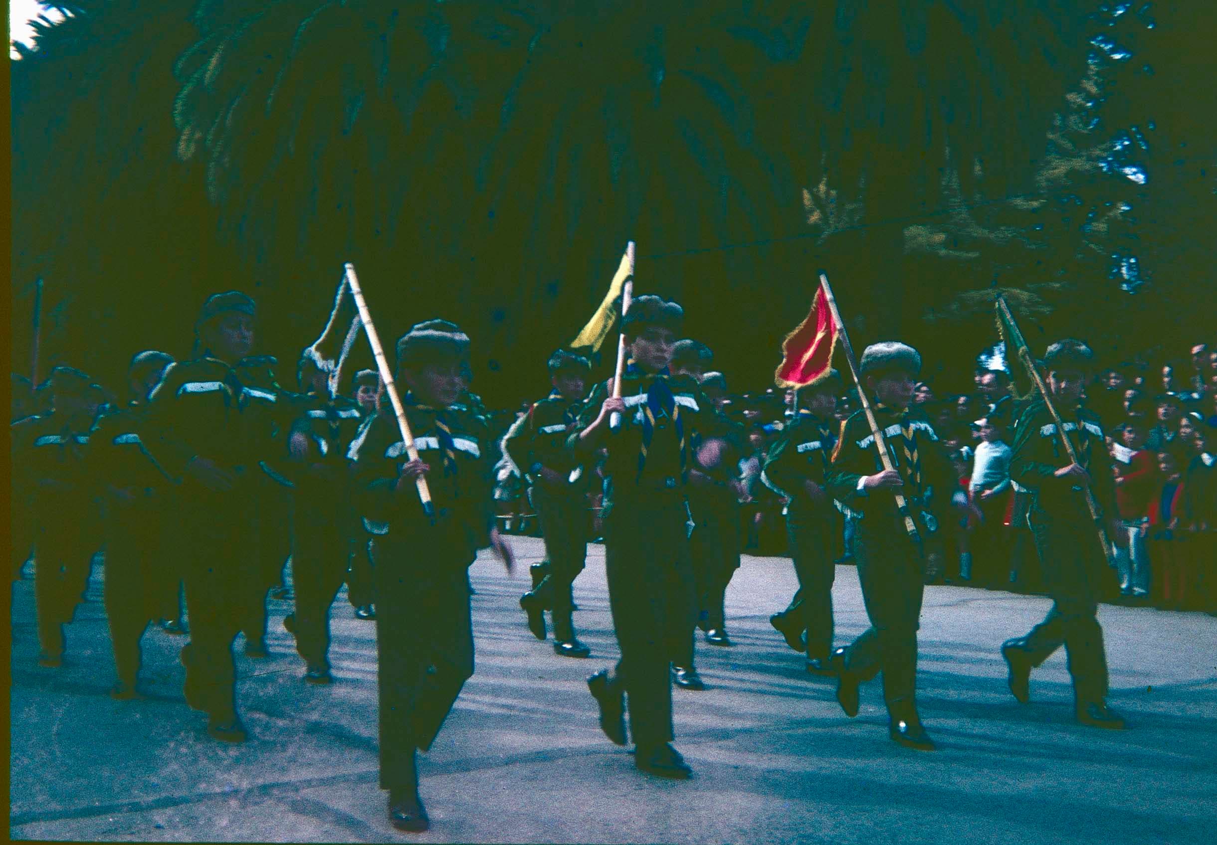 Desfile en Curicó en los 60