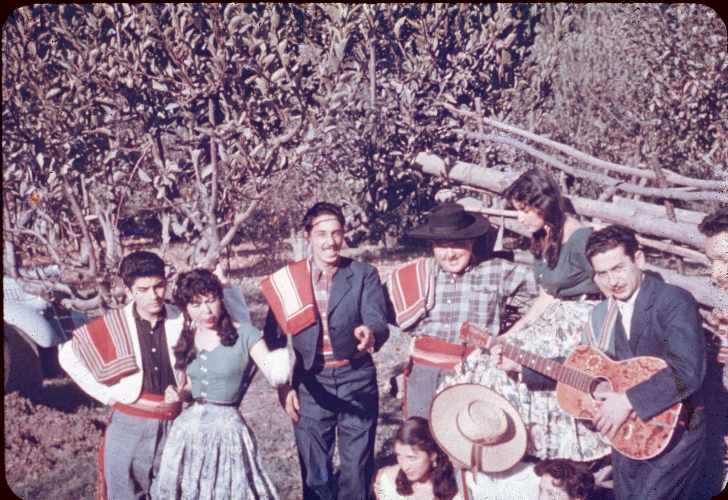 Huasos en Curicó en los 60