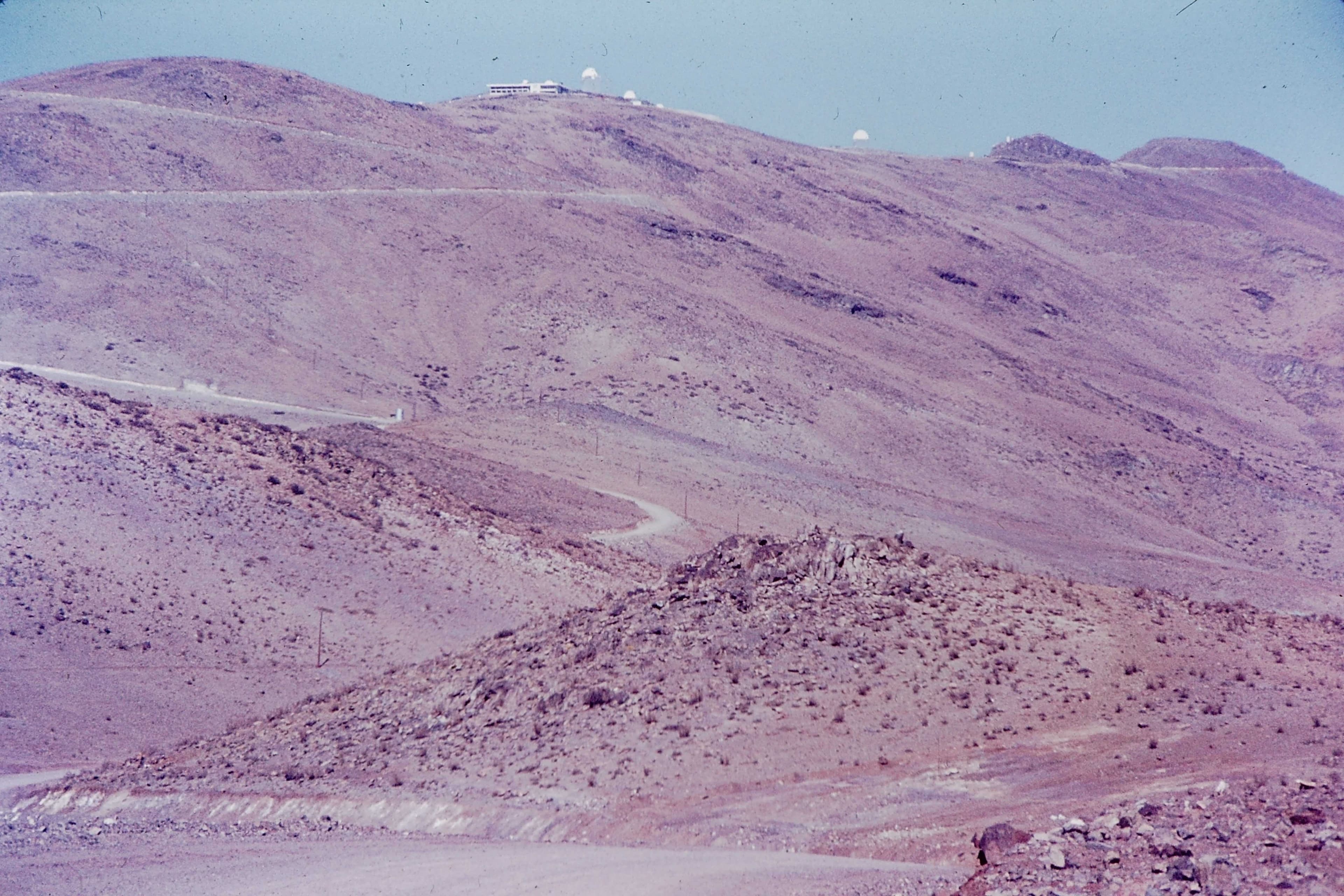Vista al Observatorio Cerro La Silla, 70s