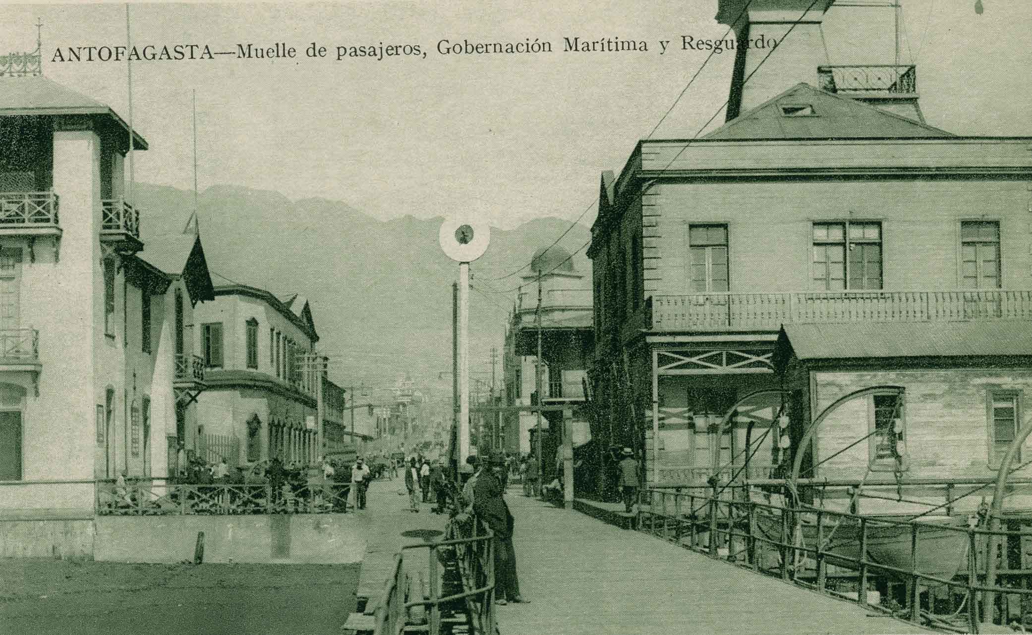 Muelle de pasajeros de Antofagasta ca. 1910