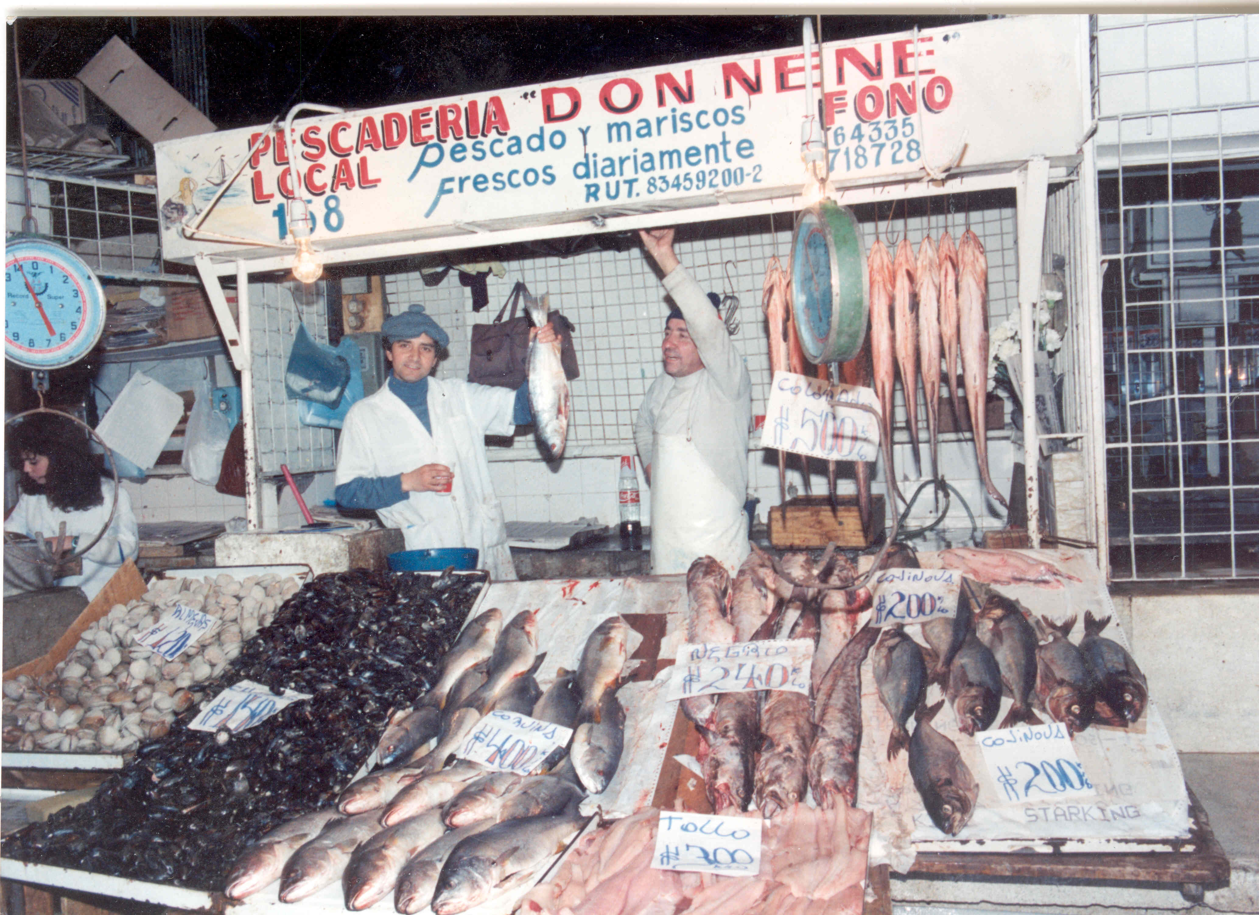 Mercado Central de Santiago en 1980