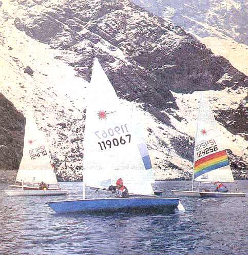 Regata en Laguna del Inca en 1988