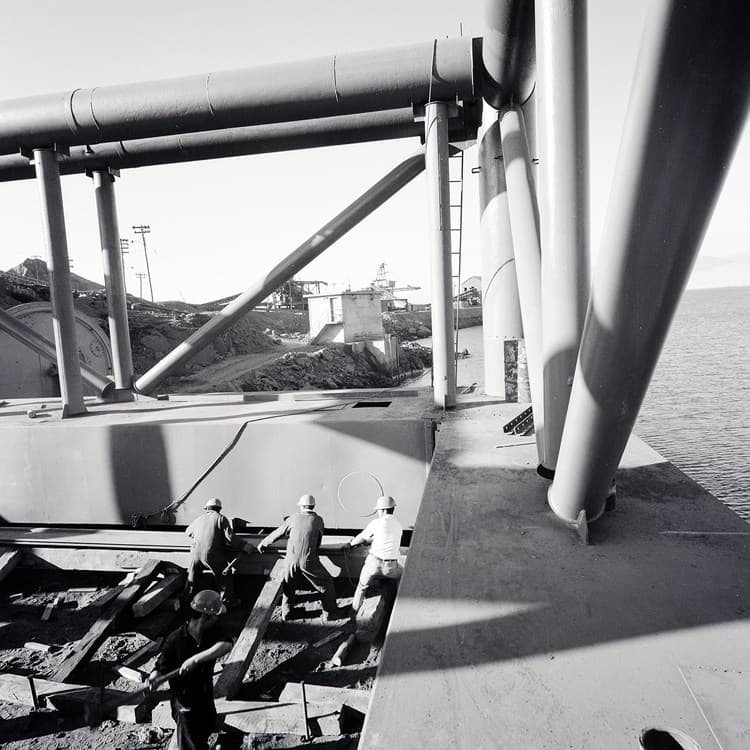 Construcción de Puerto Guacolda en 1975