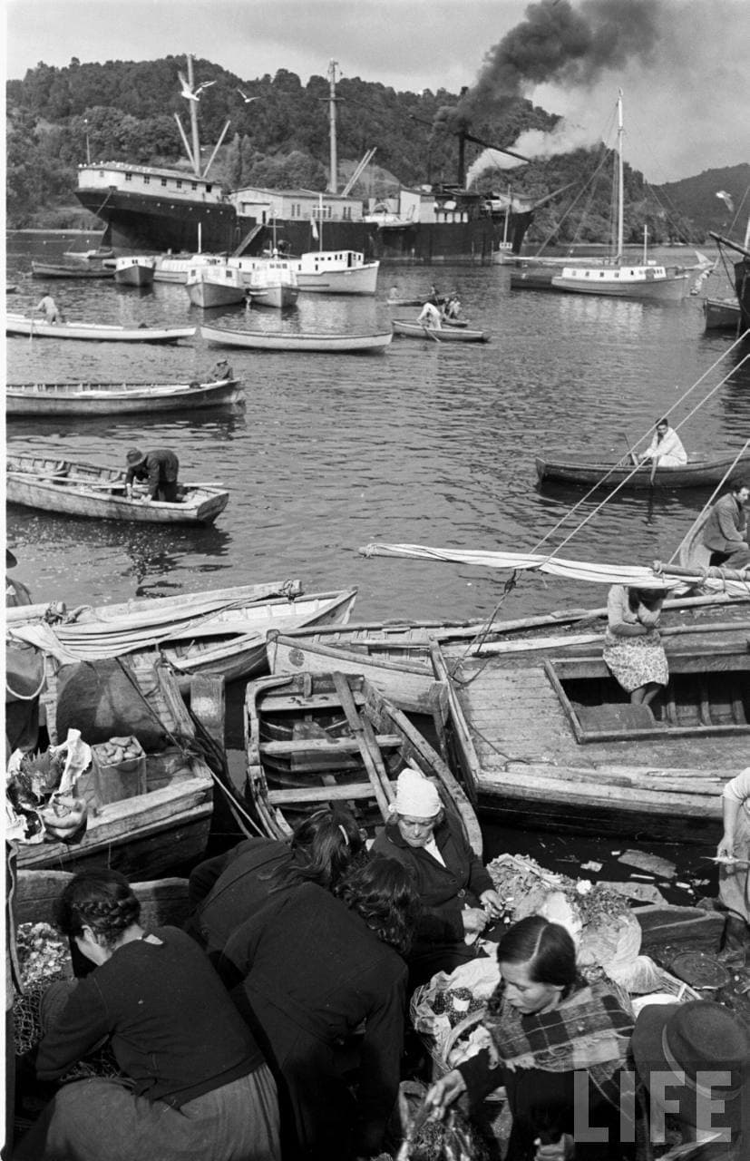 Angelmo, Canal Tenglo, Puerto Montt, 1950