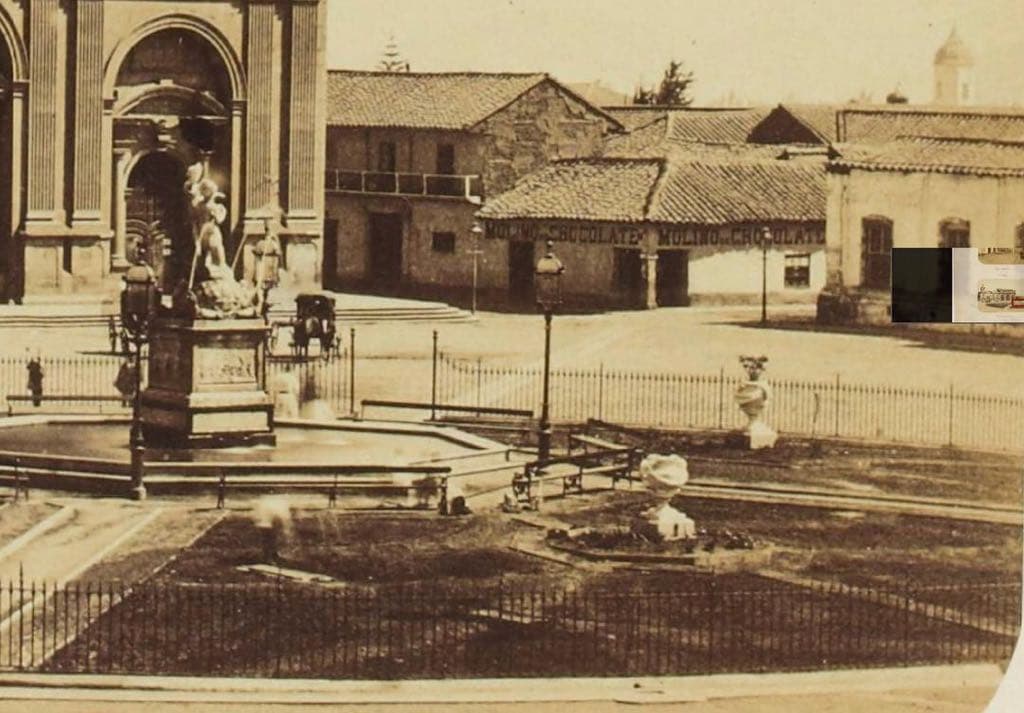Plaza de Armas de Santigo, 1860