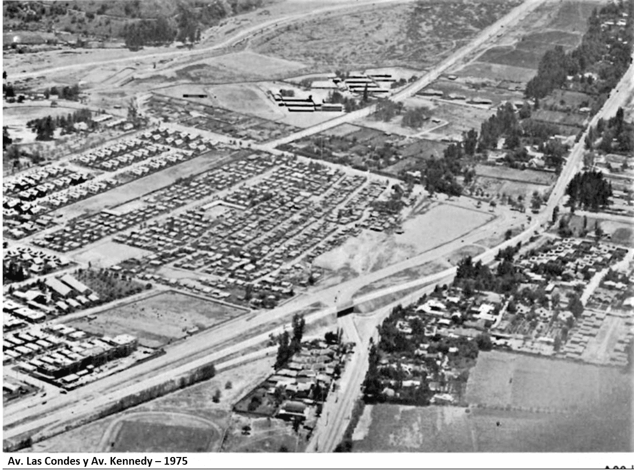Av Las Condes con Av Kennedy, 1975